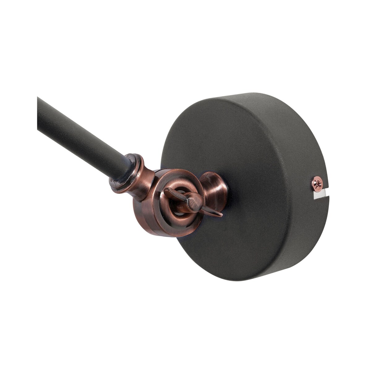 Zestaw 2 lamp ściennych metalowych grafitowy MISSISSIPPI