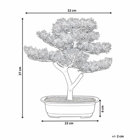 Sztuczna roślina PINE 37 cm Zielony
