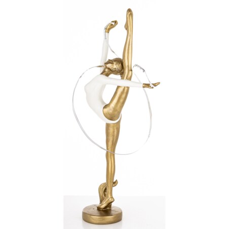 Dekoracja - gimnastyczka 20,5x14x7 cm GINNASTA z taśmą do ćwiczeń