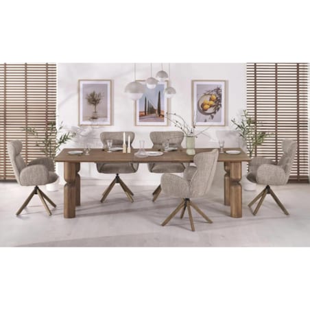 Stół rozkładany MELTON 200(300)x101 jasny orzech