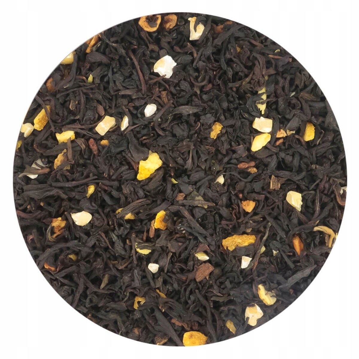 Herbata czarna ADWENTOWA o smaku pomarańczy z cynamonem i przypraw PREMIUM - herbata liściasta sypana mieszanka napar susz - gotowa na prezent upominek