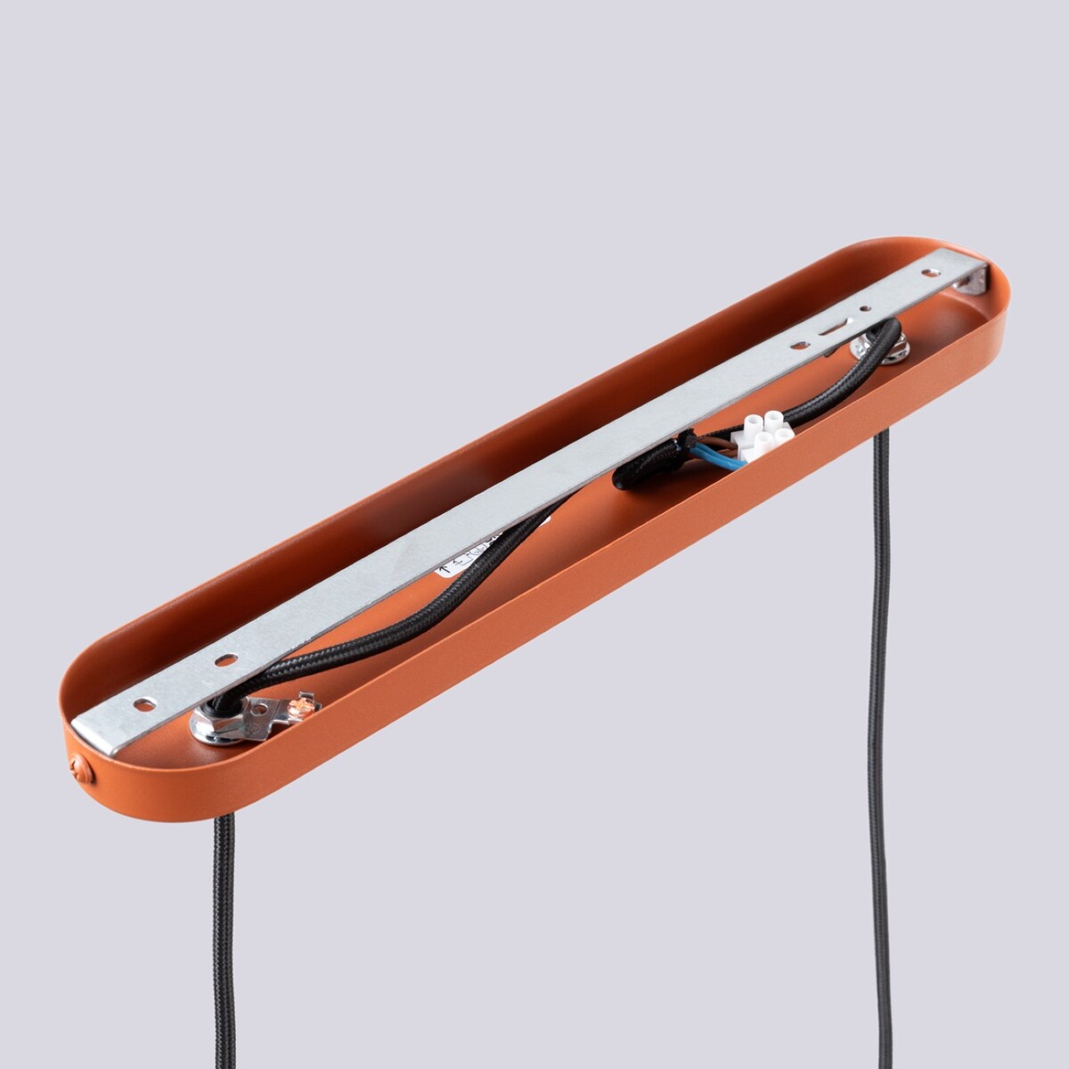 Lampa wisząca HALO 2L ochra czerwona