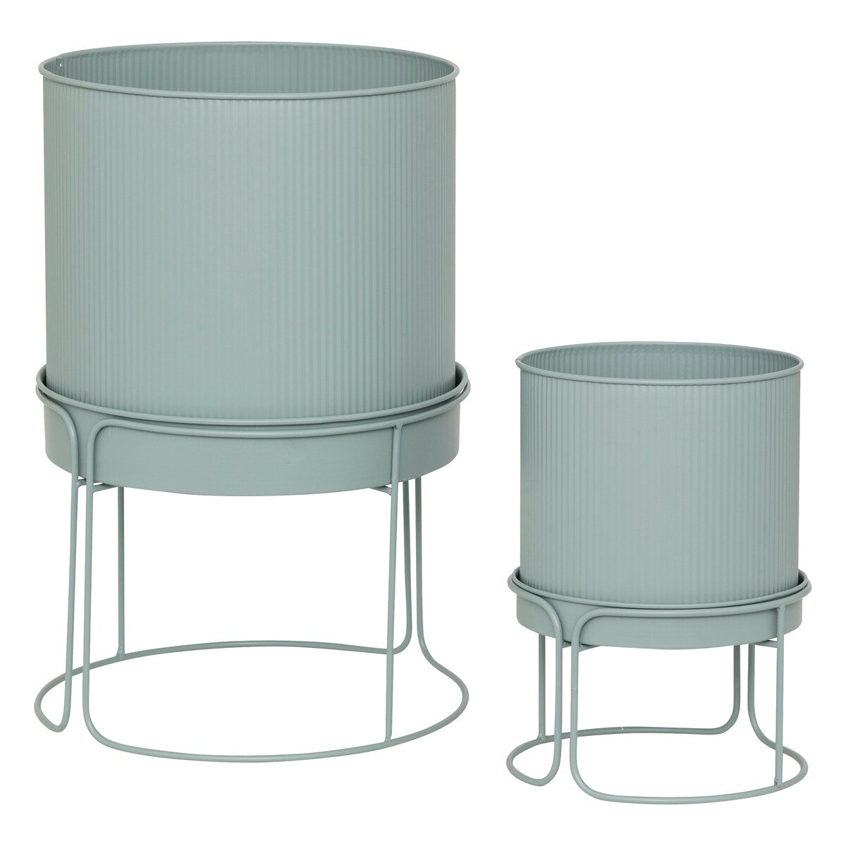 Donice metalowe, 2 sztuki, AZE, Ø 30 cm