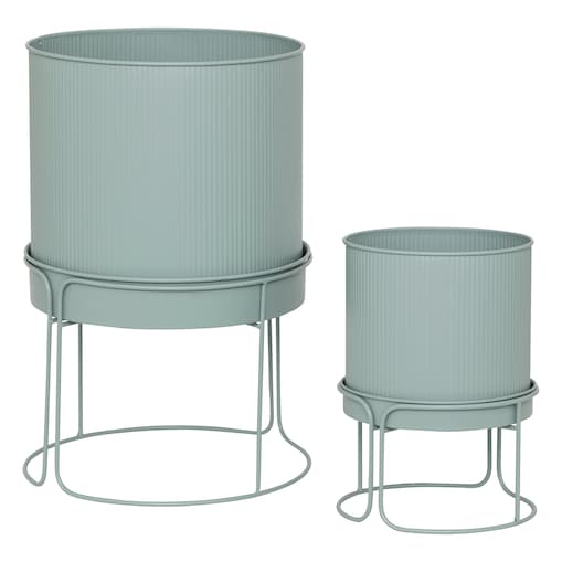 Donice metalowe, 2 sztuki, AZE, Ø 30 cm