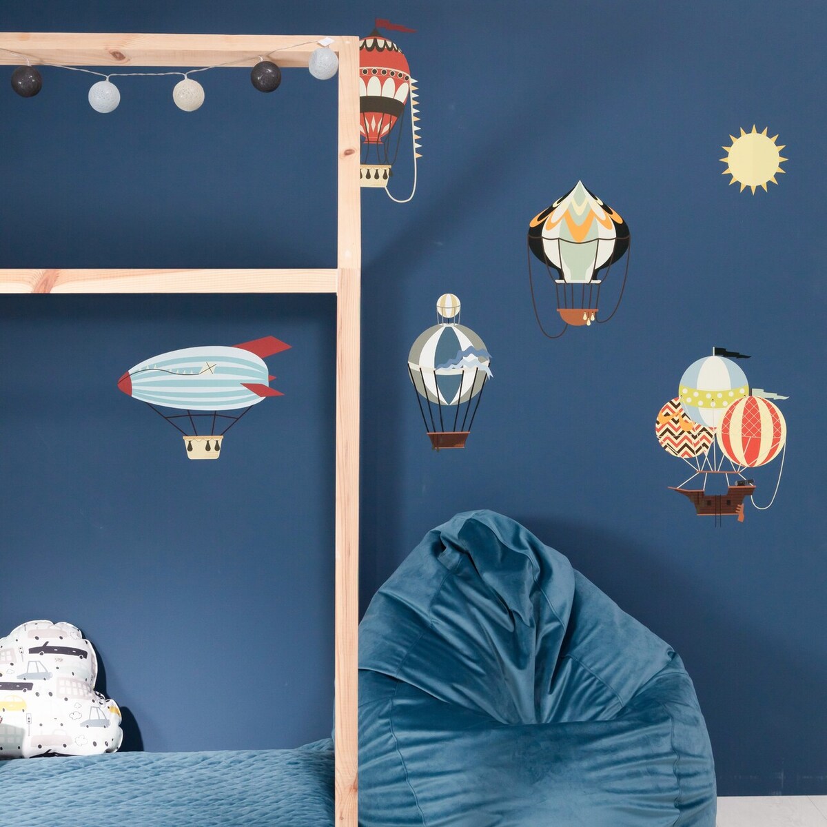 Zestaw naklejek Travel Balloons, 110x70