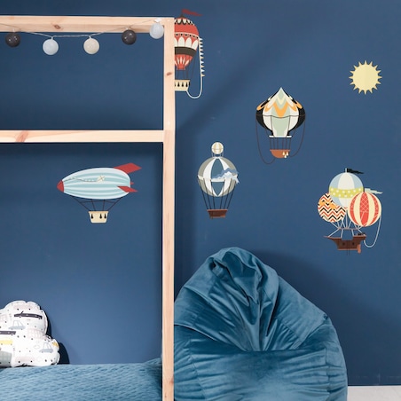 Zestaw naklejek Travel Balloons, 110x70