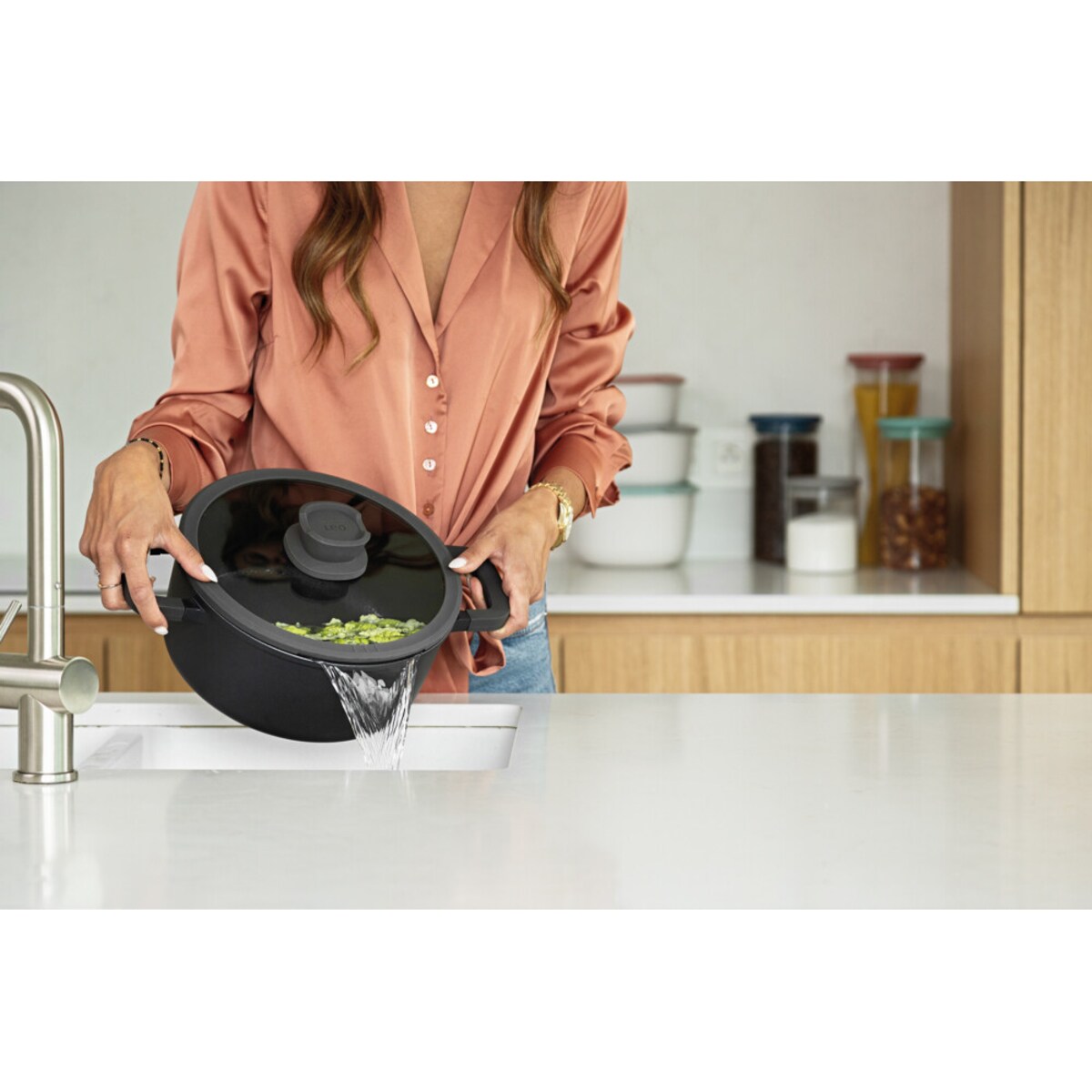 Garnek z pokrywą 24x14 cm Stone+, 5,6 L BergHOFF