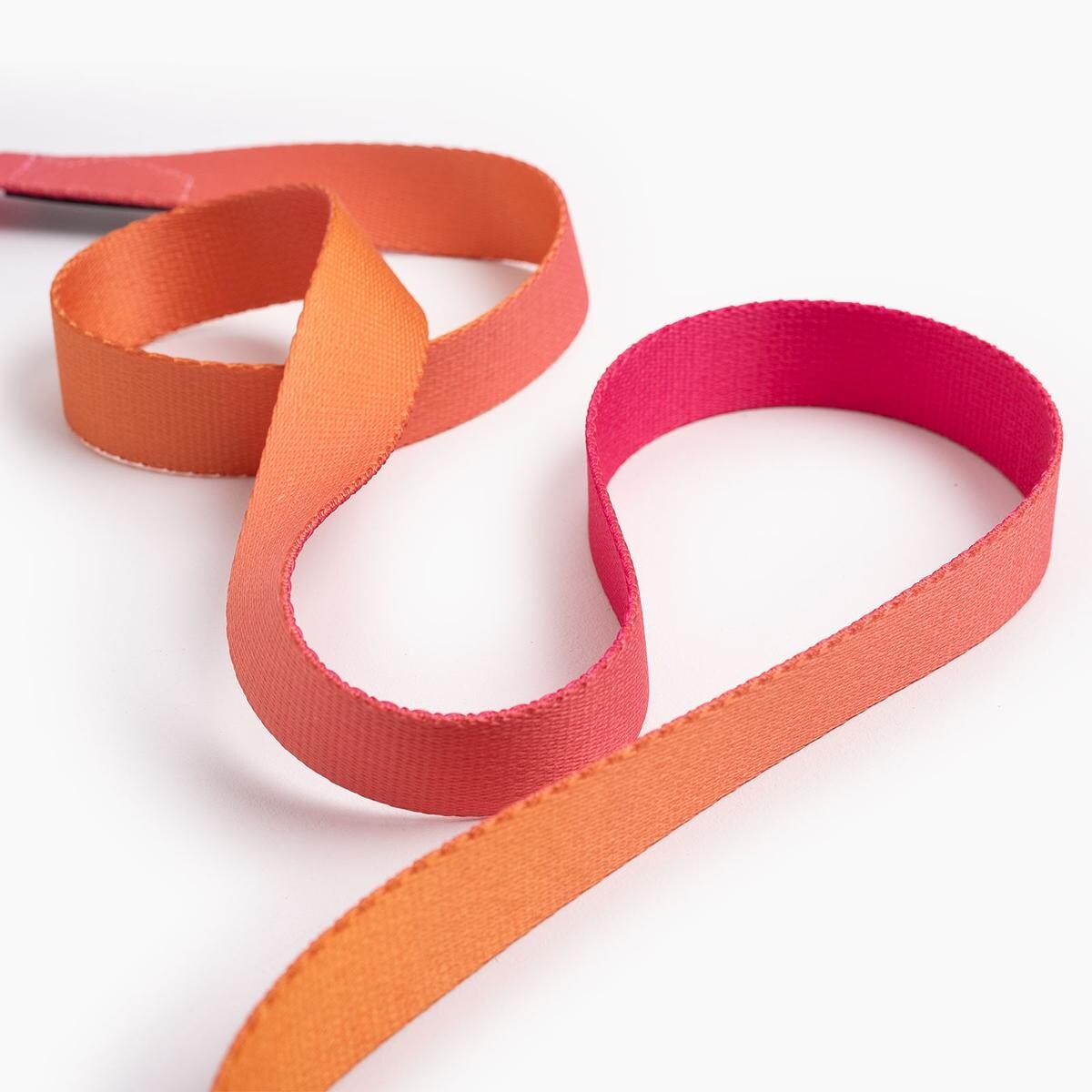 Smycz przepinana dla psa lub kota "Under my ombrella" POMARAŃCZ - Szerokość taśmy: 15mm, Rozmiar: M oraz Rodzaj: Mini karabinek