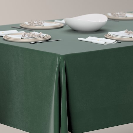 Obrus prostokątny 130 x 130 cm leśna zieleń