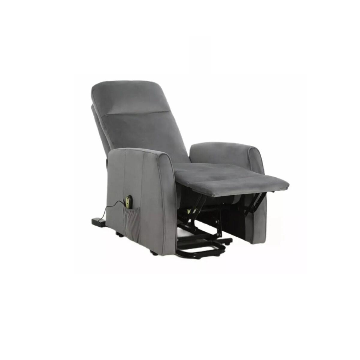 Fotel rozkładany LETO VELVET szary