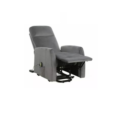 Fotel rozkładany LETO VELVET szary