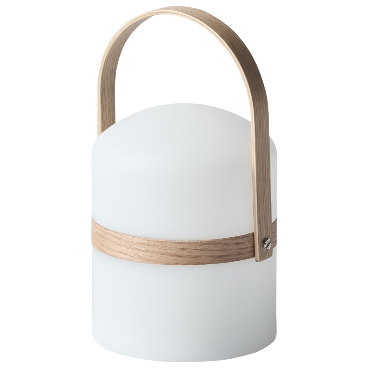 Lampa ogrodowa stołowa LED ESTERO 25 cm Z pilotem Złamana biel