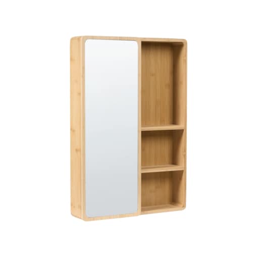 Szafka wisząca łazienkowa z lustrem GUATAVITA 41 cm 61 cm Jasnobrązowy