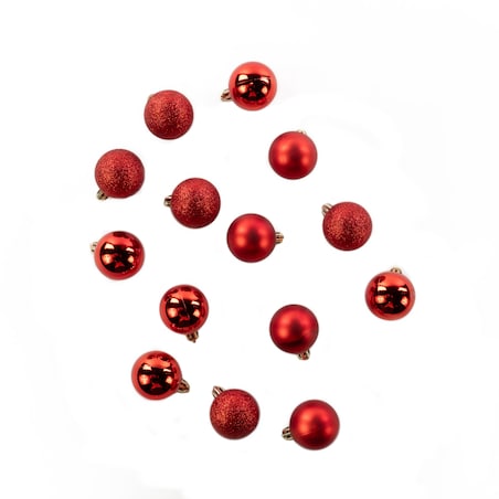 Bombki choinkowe, 14 sztuk, Ø 4 cm