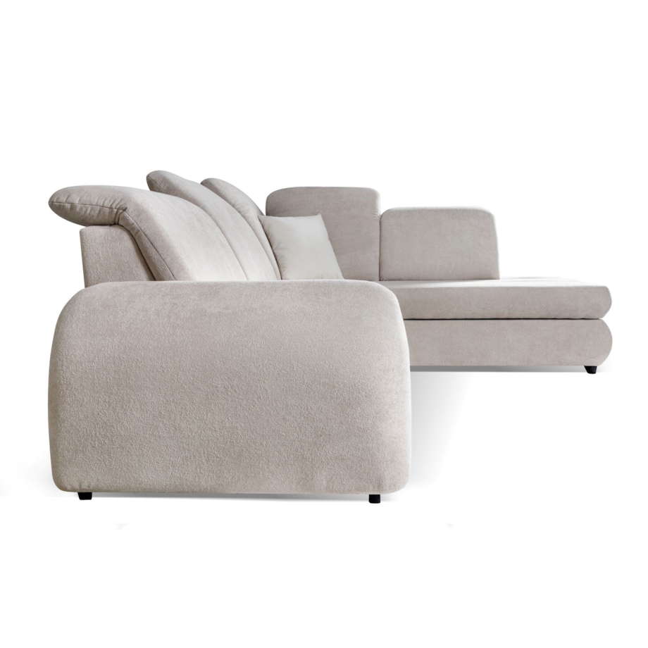 Wygodny Narożnik ONLY z regulowanym zagłówkiem, prawostronny