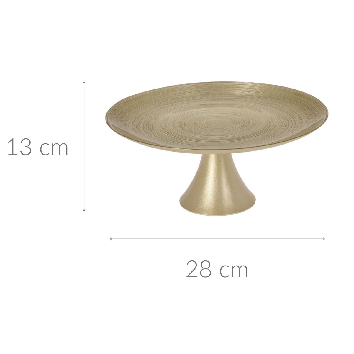 Patera na ciasto nowoczesna, szklana, Ø 28 cm, Home Styling Collection