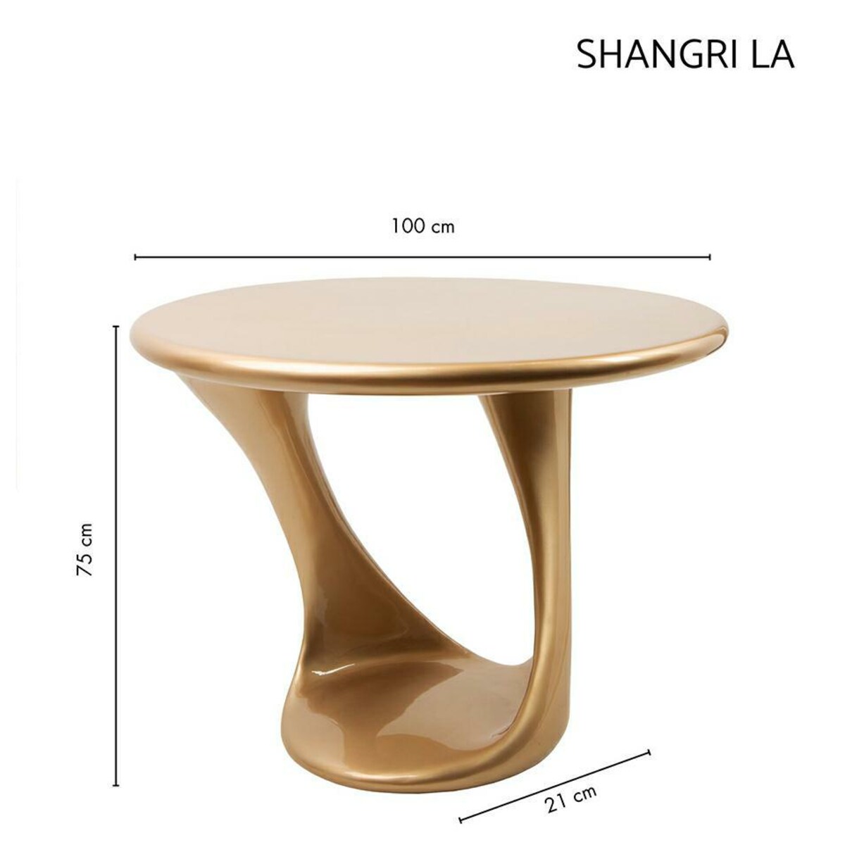 Stół okrągły SHANGRI LA 100 złoty
