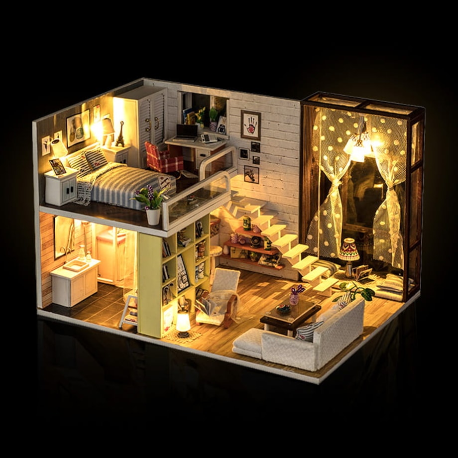 Miniaturowy domek - Nowoczesny domek Zuzi