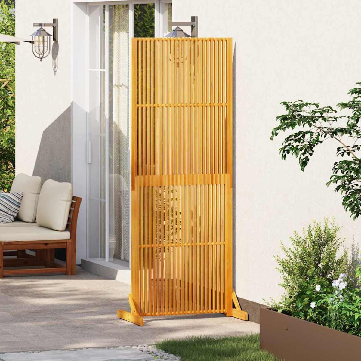 vidaXL Ekran prywatności Brązowy 79,5 x 50 x 200 cm