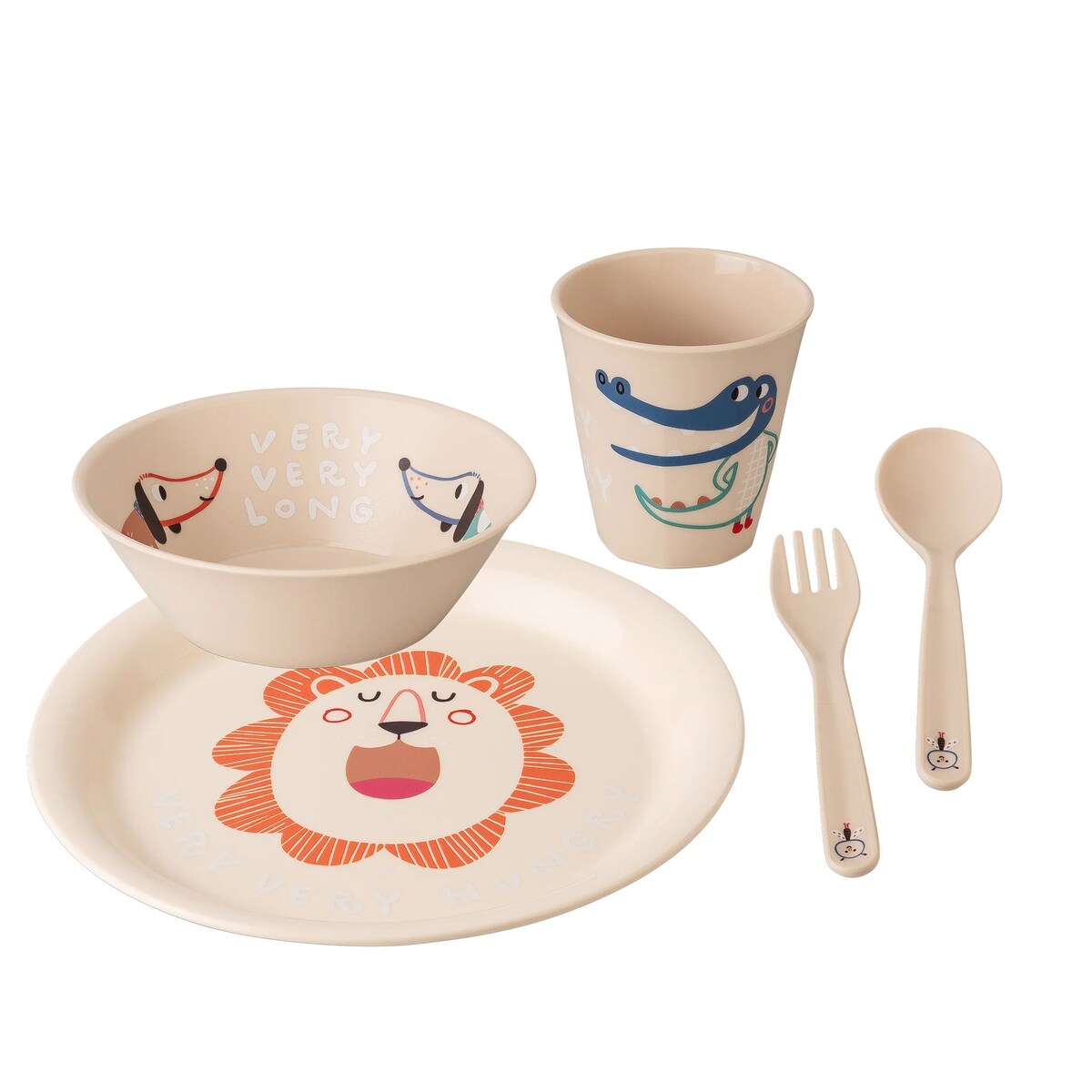 Zestaw naczyń dla dzieci HOP ON AT HOME, 4 elementy, KOZIOL