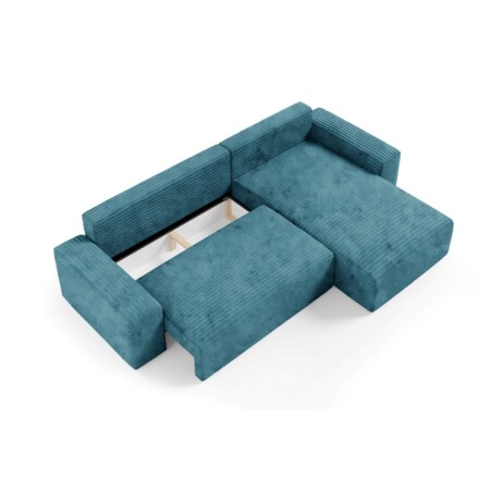 Narożnik COCO L z funkcją spania Kolor: TILIA 75