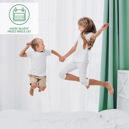 Ochraniacz na materac wodoodporny, rozmiar 60x120 Robson kolor biały