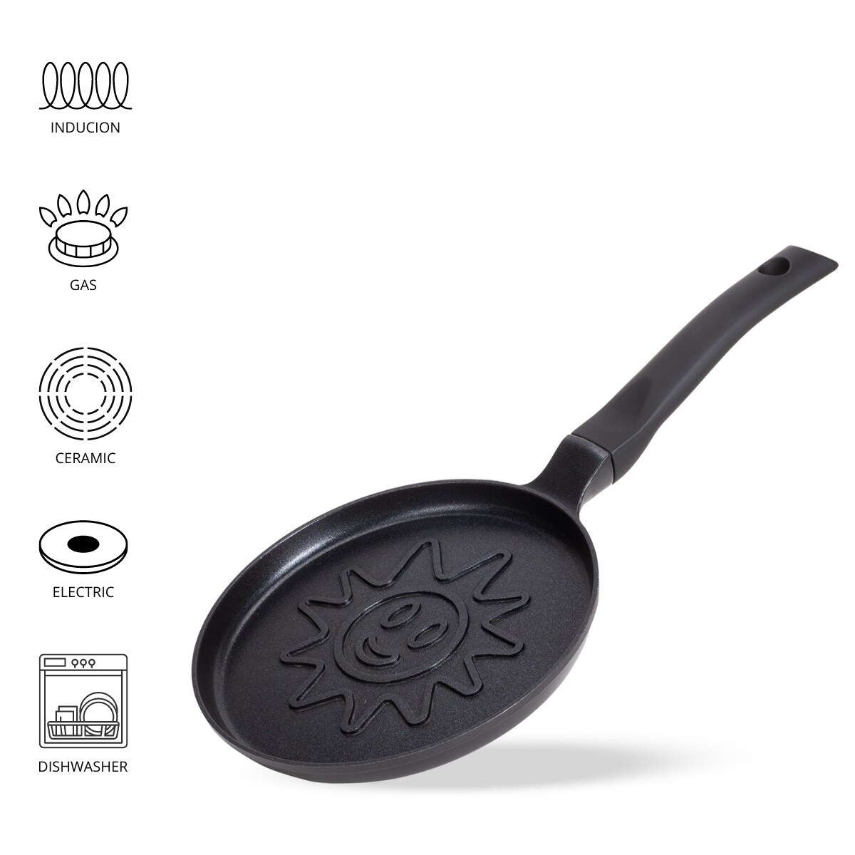 Patelnia naleśnikowa do naleśników pancakes słoneczko 18cm KAMILLE