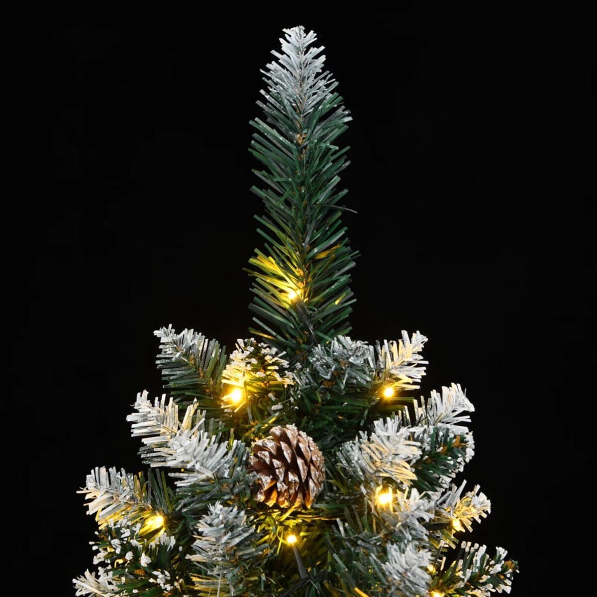 vidaXL Sztuczna, smukła choinka, 300 LED, 210 cm