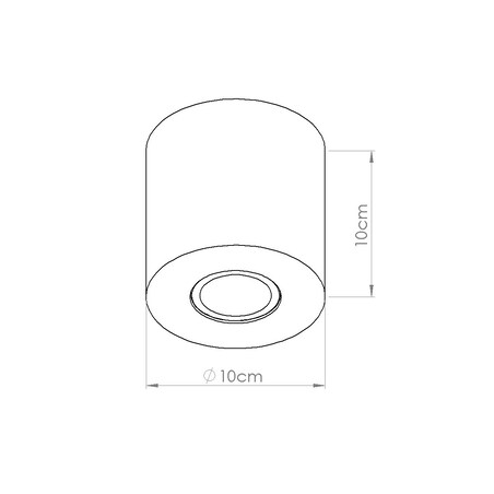 Plafon ORBIS beton beżowy