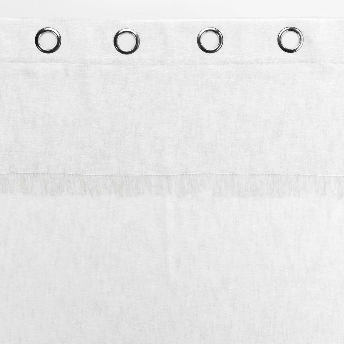 Firanka na przelotkach z frędzlami ELEANIA, 140 x 240 cm