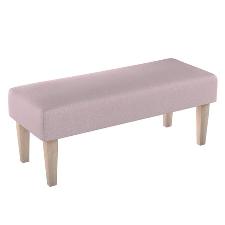 Ławka, pastelowy róż, 100 x 40 x 40 cm, Amsterdam