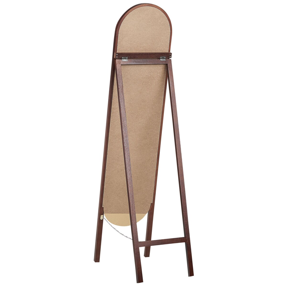 Lustro stojące 30 x 150 cm ciemne drewno CHELLES