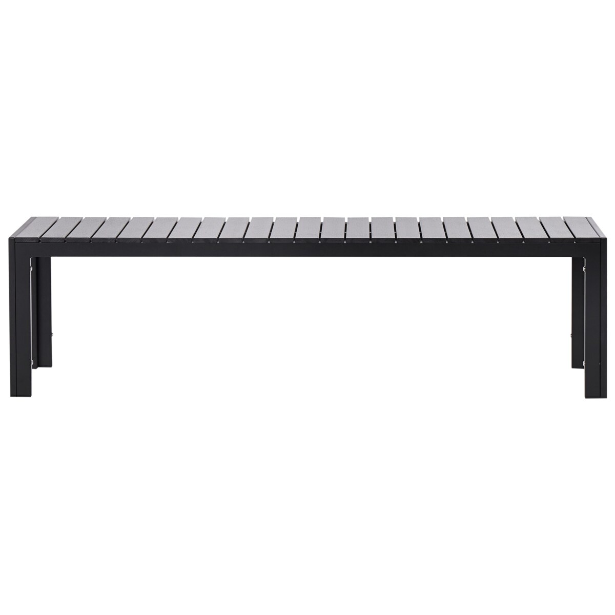 Zestaw ogrodowy z ławkami dla 6 osób NARDO Czarny