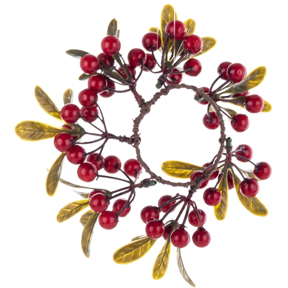 Wianek jesienny 2 szt. jemioła 18x18x6 cm VISCHIO