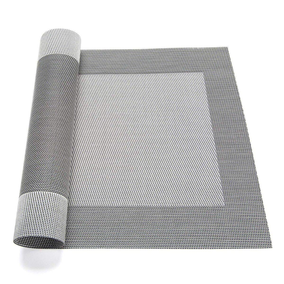 Srebrna Podkładka na Stół Blat pod Naczynia Talerze 35 x 35 latte Kwadratowa