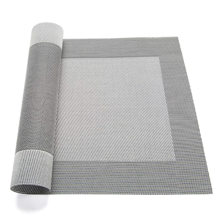 Srebrna Podkładka na Stół Blat pod Naczynia Talerze 35 x 35 latte Kwadratowa