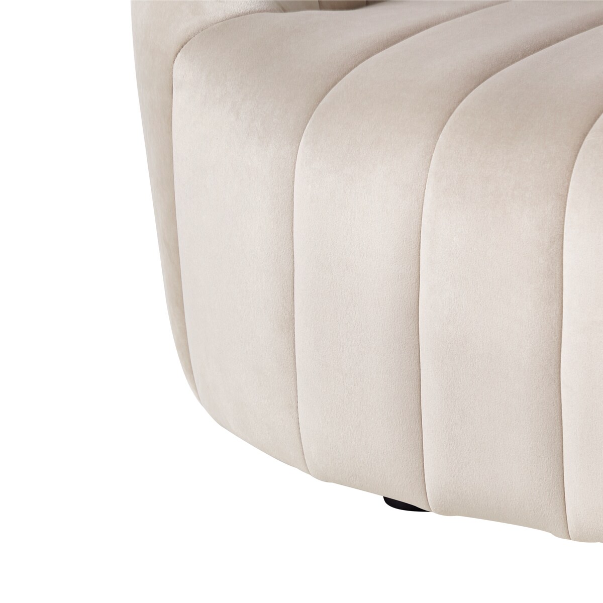 Sofa dla 3 osób MALUNG Welur Beżowy