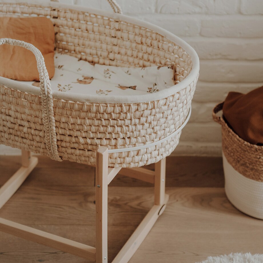 Bujak na kosz Happy Moses - RockingBaby Stand - lakier bezbarwny