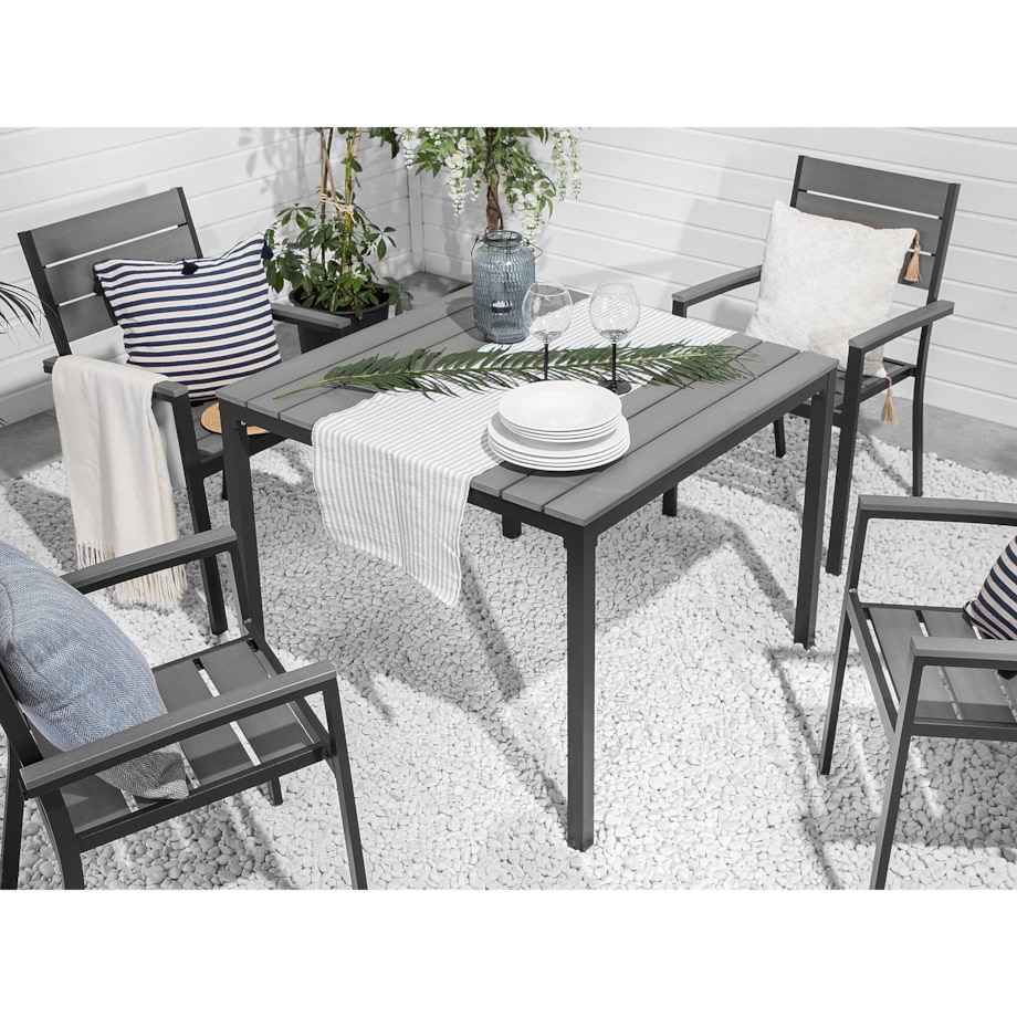 Stół ogrodowy PRATO 95 cm 95 cm Szary