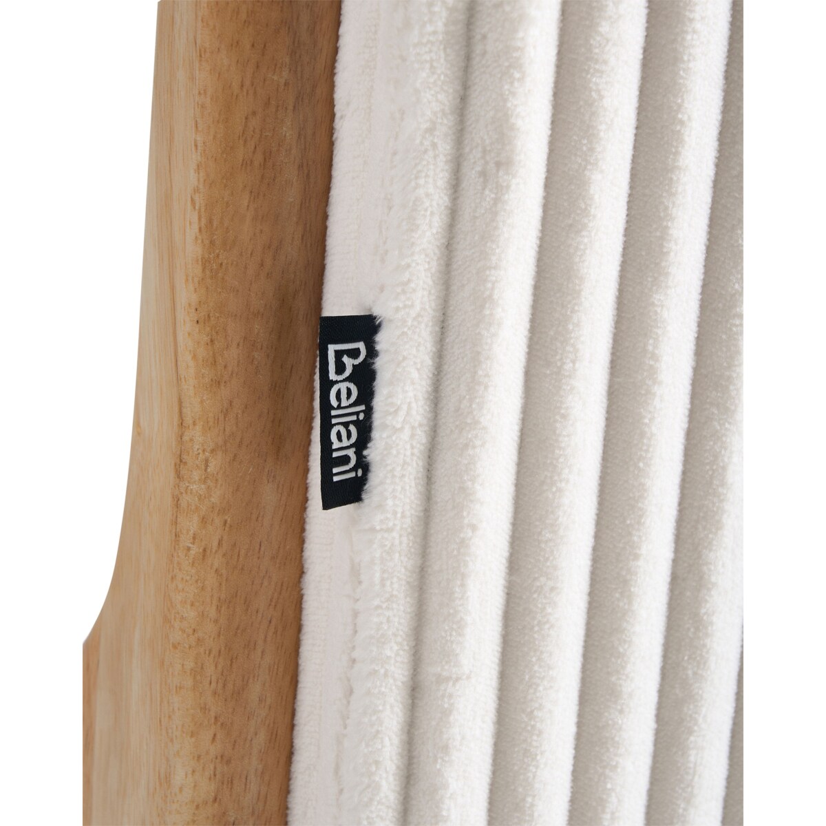 Fotel SORSELE Sztruks Biały