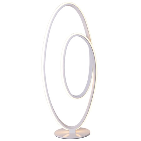 Biurkowa LAMPA stojąca ODRIVE 3153623 Nave metalowa LAMPKA stołowa okrągła LED 30W 3000K spirala biała