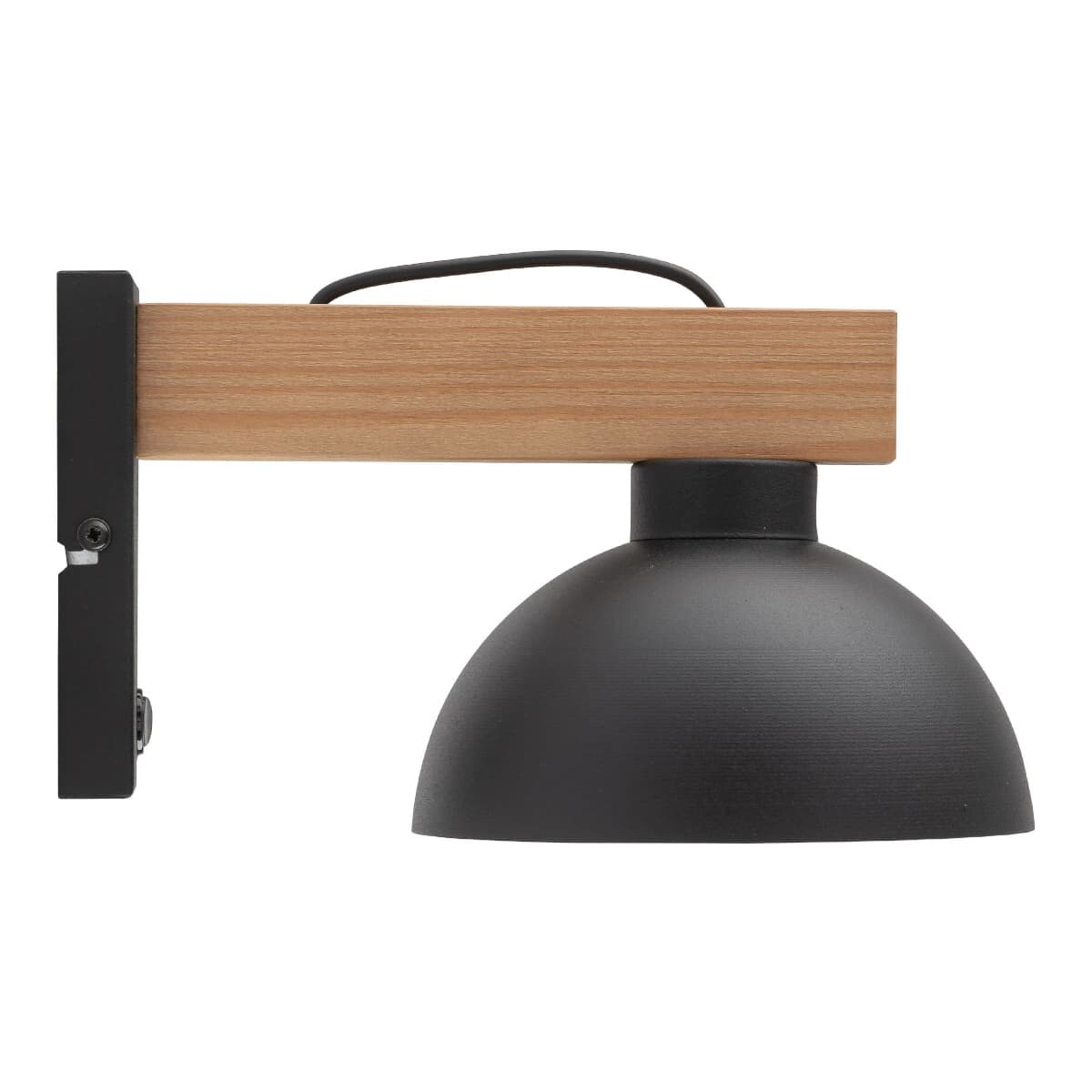 Rustykalny kinkiet z włącznikiem Oslo 4961 TK Lighting drewniany czarny