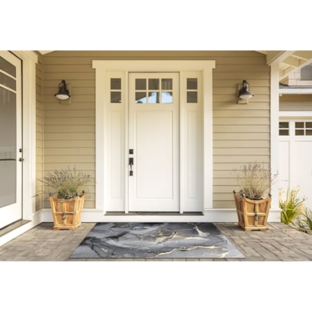 Wycieraczka zewnętrzna XXL Szary marmur 150x100cm