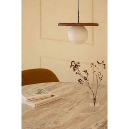 Lampa wisząca z drewna akacjowego Freidy