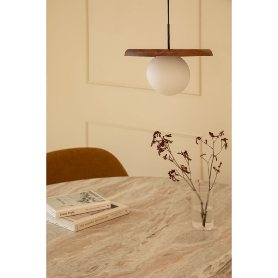Lampa wisząca z drewna akacjowego Freidy