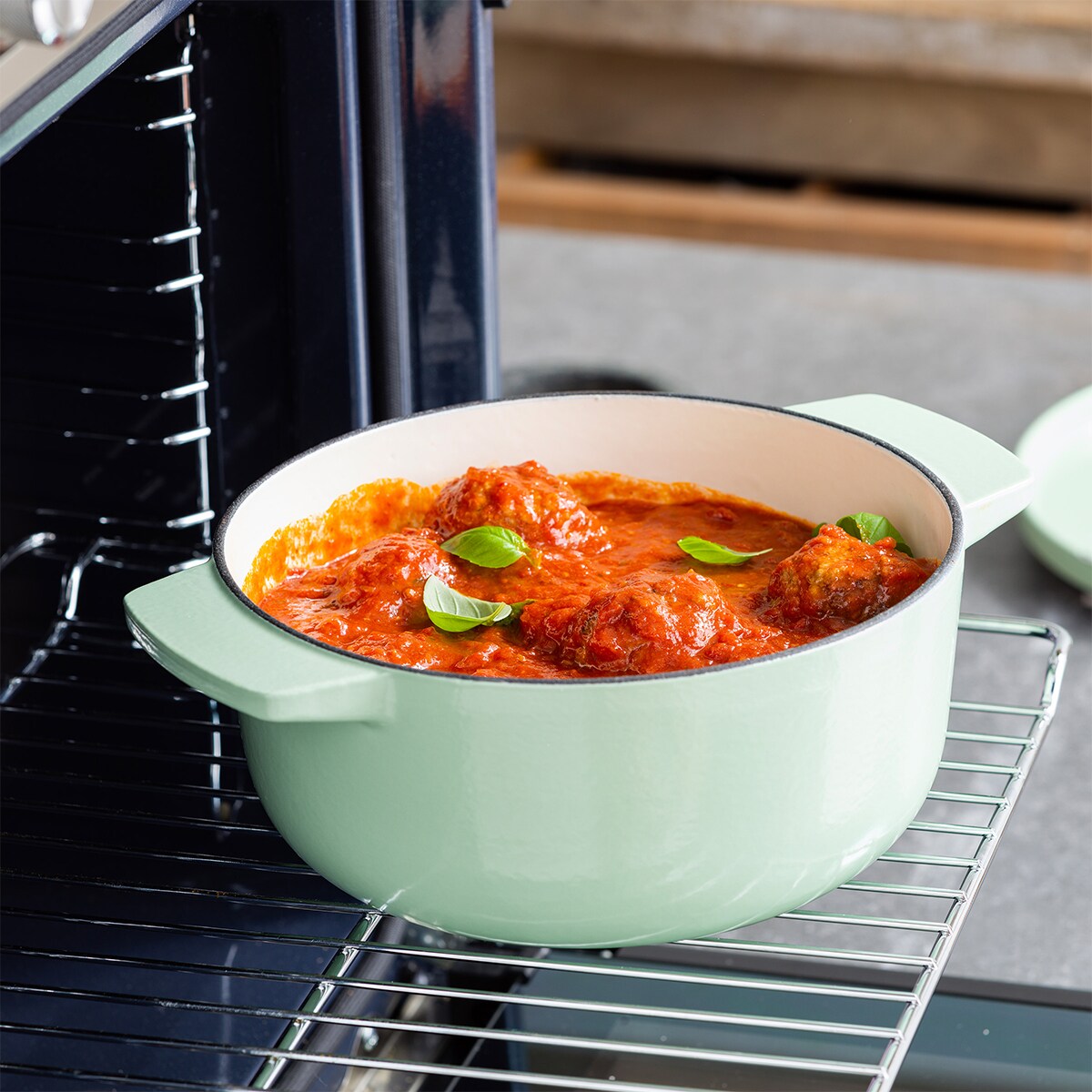 KitchenAid Garnek żeliwny 3,3 l - Pistachio