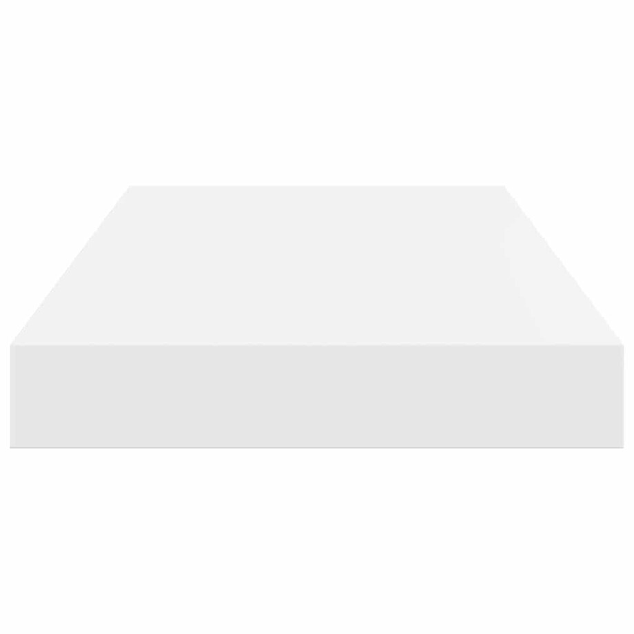 vidaXL Półki ścienne, 2 szt., białe, wysoki połysk, 40x23x3,8 cm, MDF