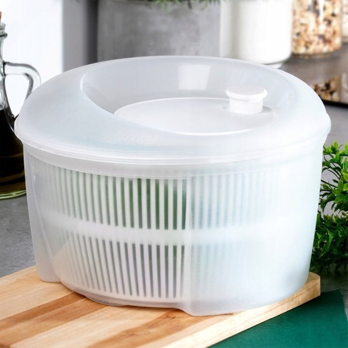 Wirówka DO SAŁATY warzyw owoców suszarka obrotowa pojemnik sitko cedzak