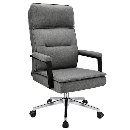 Fotel biurowy SEGO tkanina jasny szary