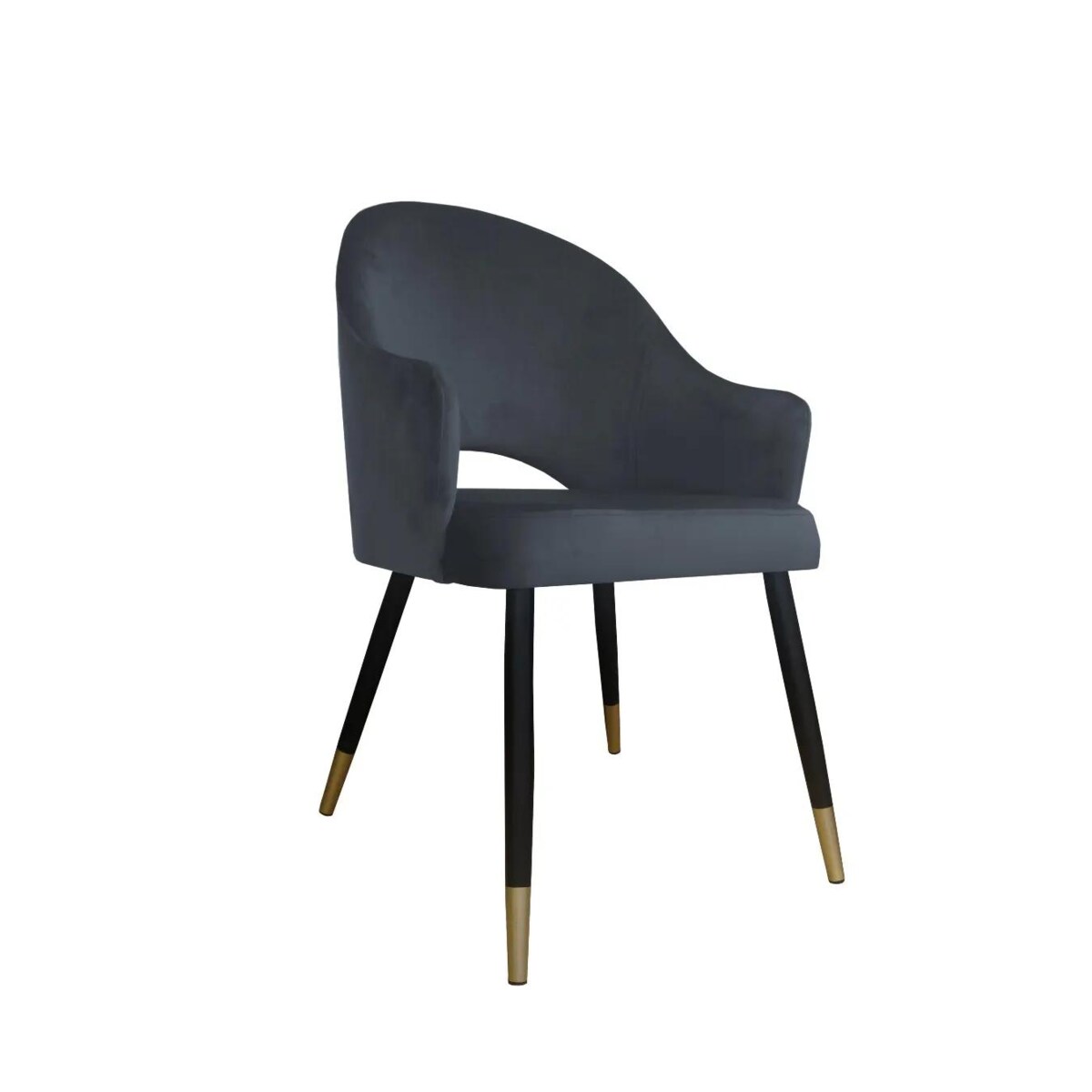 Krzesło JENISEJ BL VELVET GOLD ciemno szare